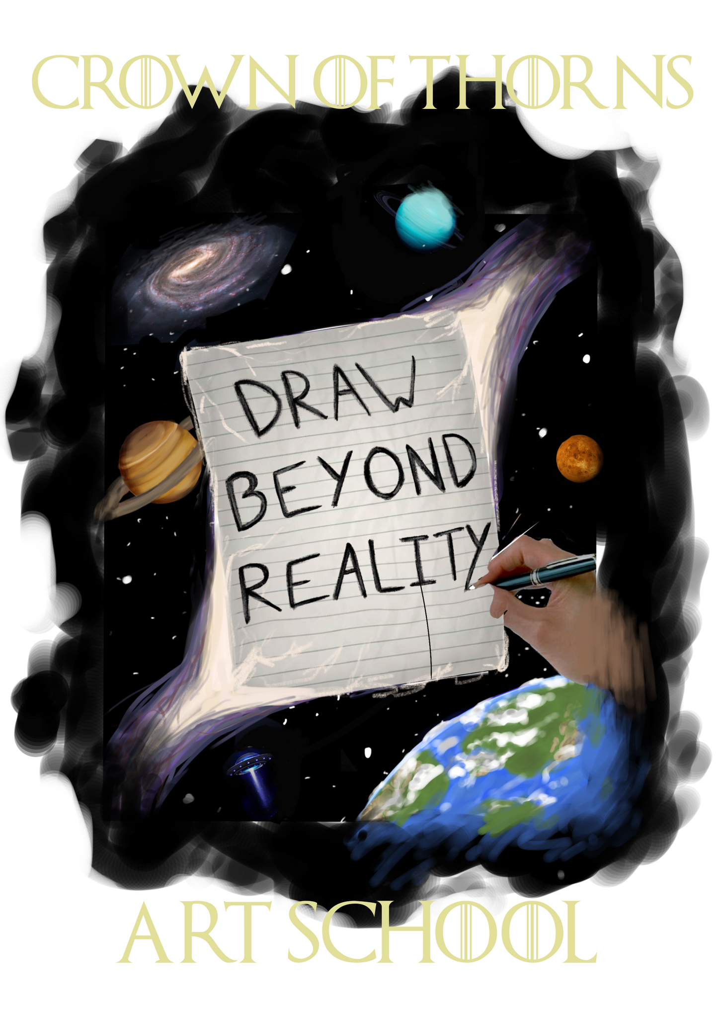 DRAW BEYOND REALITY - Art School T-Shirt
