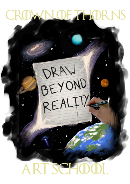 DRAW BEYOND REALITY - Art School T-Shirt