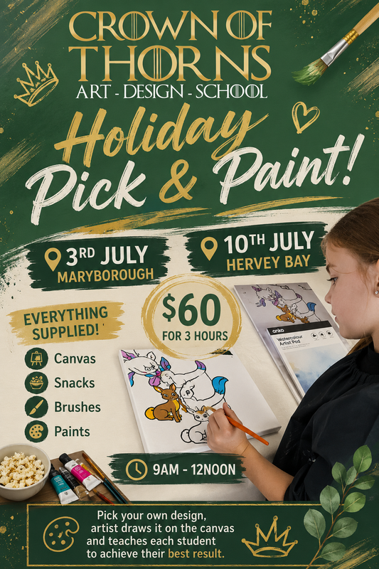 PAINT WORKSHOPS - Kids Pick and Paint Holiday Workshops